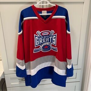 RARE LIKE NEW Vintage NHL KRAFT Alumni Hockey Jersey | "Play with the Greats"